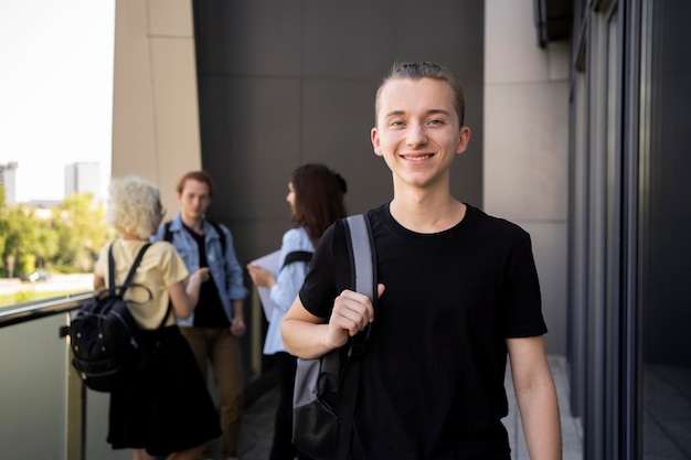 Young adults meeting up to study