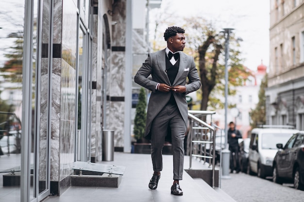 Young african businessman in classy suit