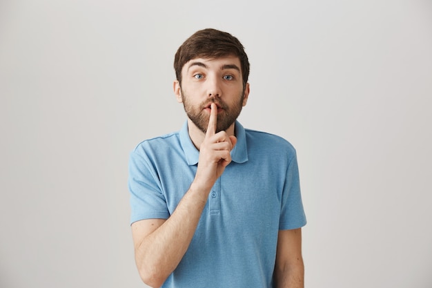 young bearded man posing