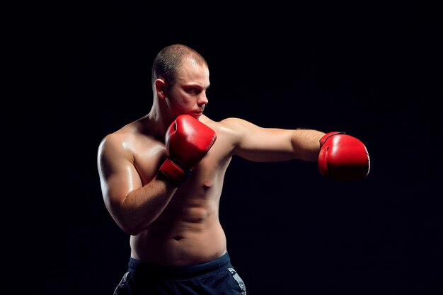 Young Boxer boxing