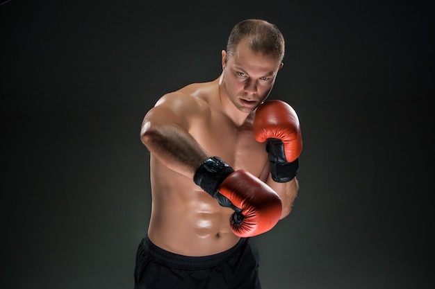 Young Boxer boxing