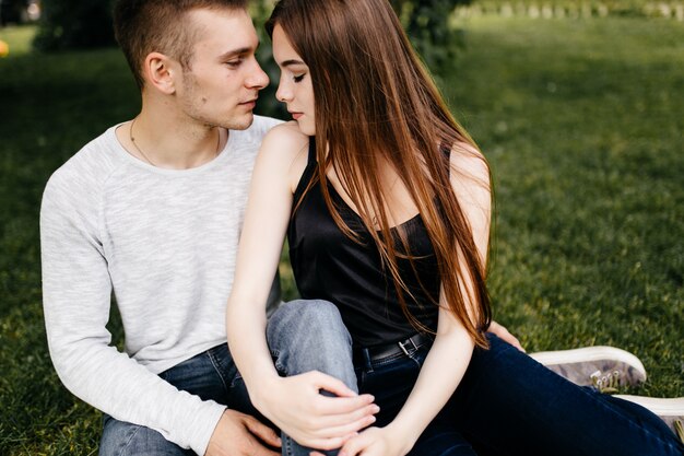 Young couple having fun