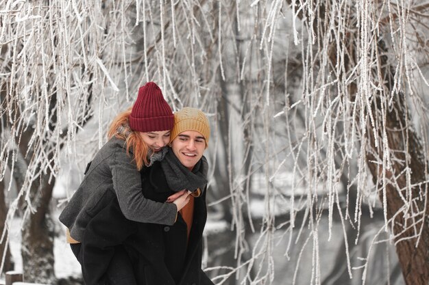 Young couple spending time together