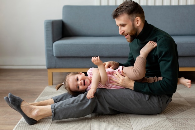 Young father with his child