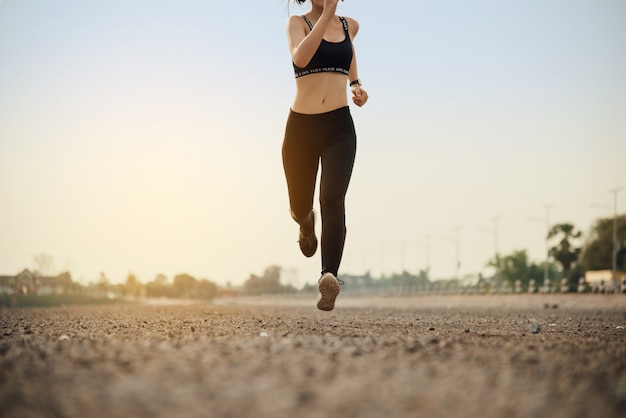 young fitness woman runner