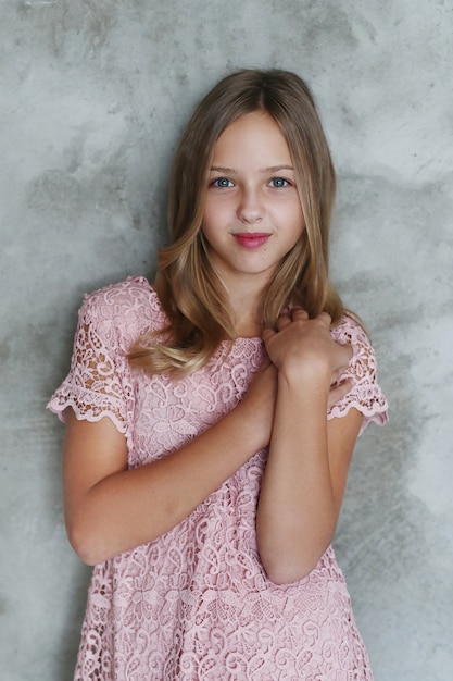 Young girl posing