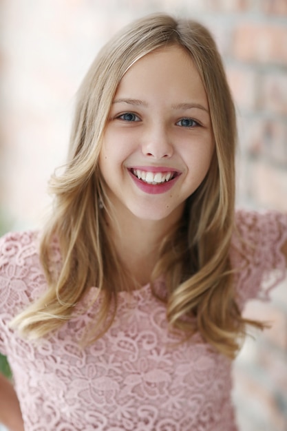 Young girl posing