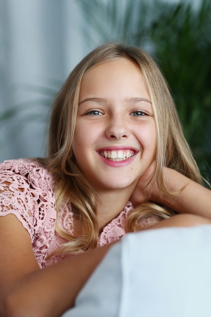 Young girl posing