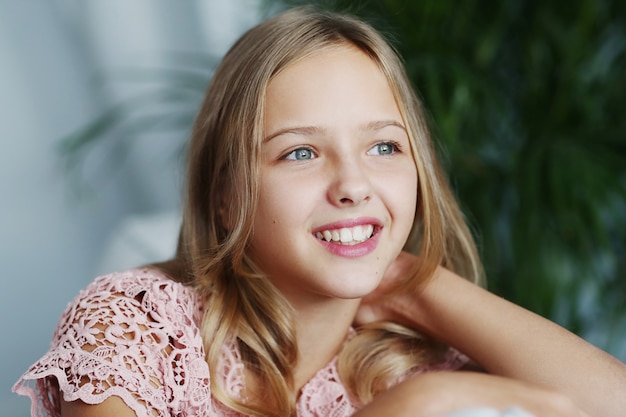 Young girl posing