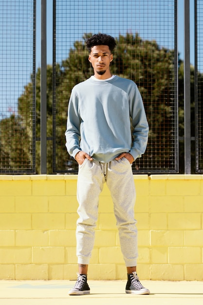 Young man posing outdoor