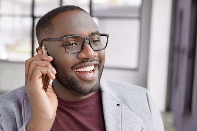 Young man talking on the phone