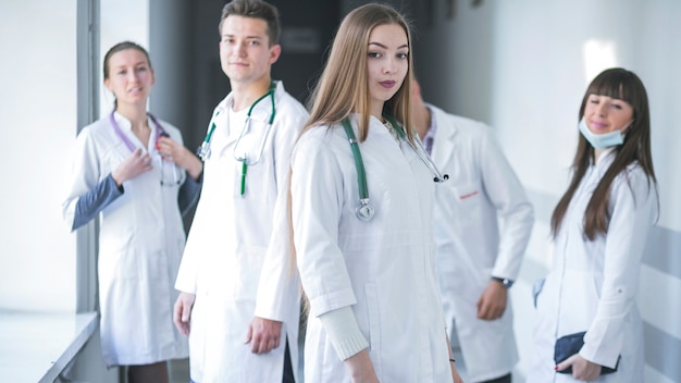 Young medic staff in hospital