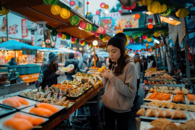 Young person enjoying a meal