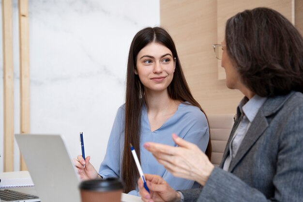 Young person during intership