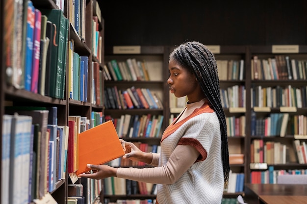 Young student working on assignment