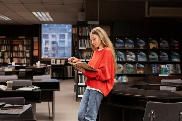 Young student working on assignment