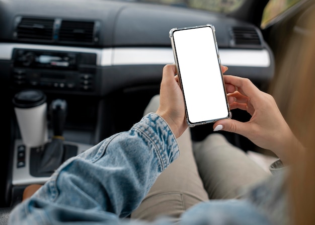 Young woman browsing mobile phone