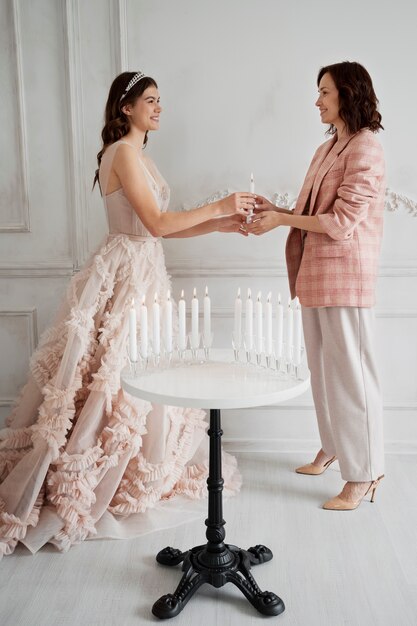 Young woman celebrating her quinceanera