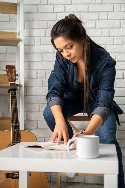 Young woman enjoying life offline