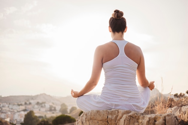 Young woman meditating 