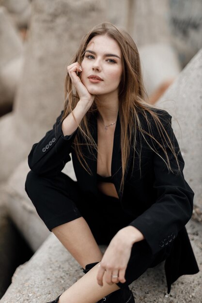 young woman portrait outdoor