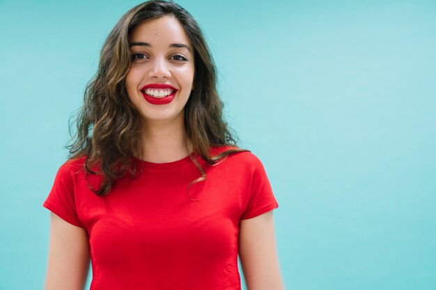 Young woman posing with her best smile