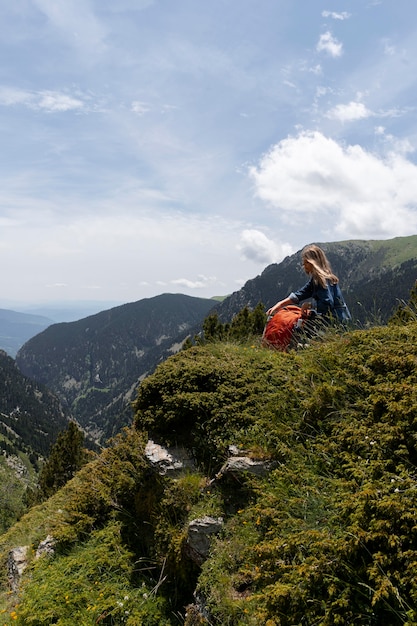 Young woman relaxing in the nature