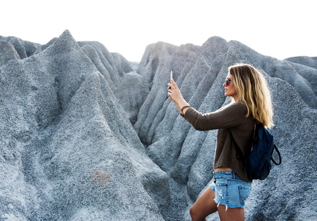 Young Woman Travel Nature Concept