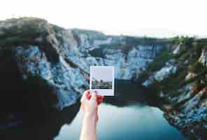 Free photo young woman traveler journey concept