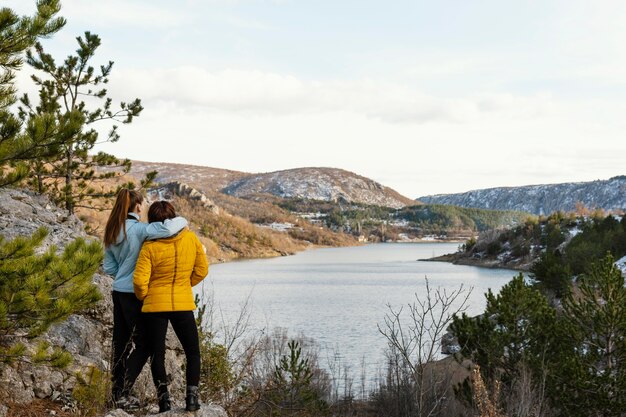 Young women in nature