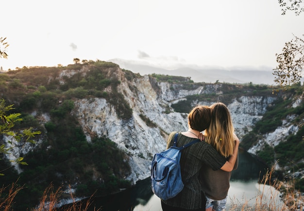 Free Photo young women travel together concept