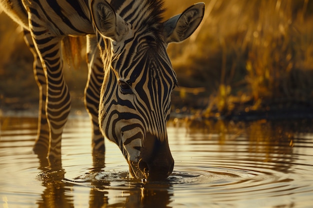 Free photo zebra in the wild