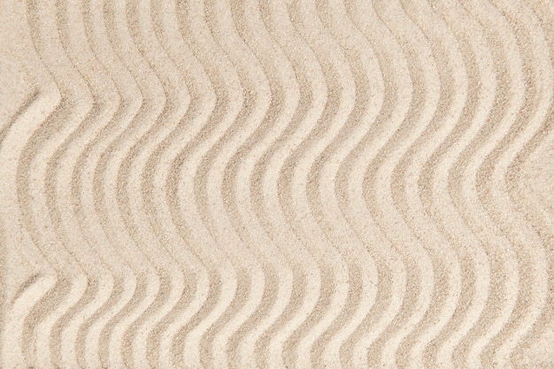 Zen sand wave textured background in peace concept