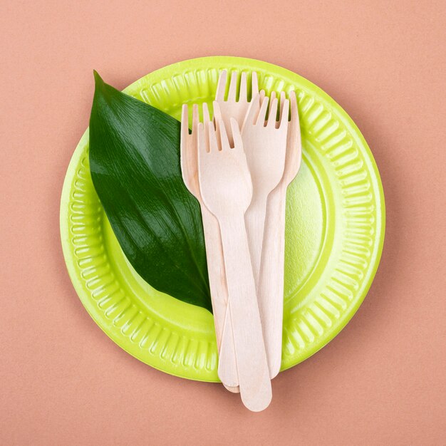 Zero waste green biodegradable tableware