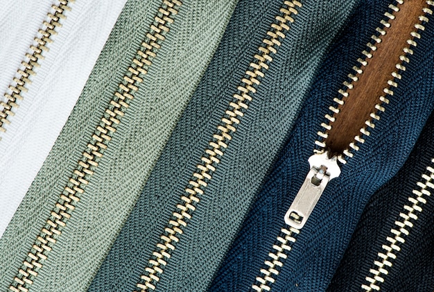 Free photo zipper closeup