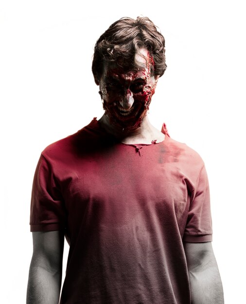 Free photo zombie with dark face