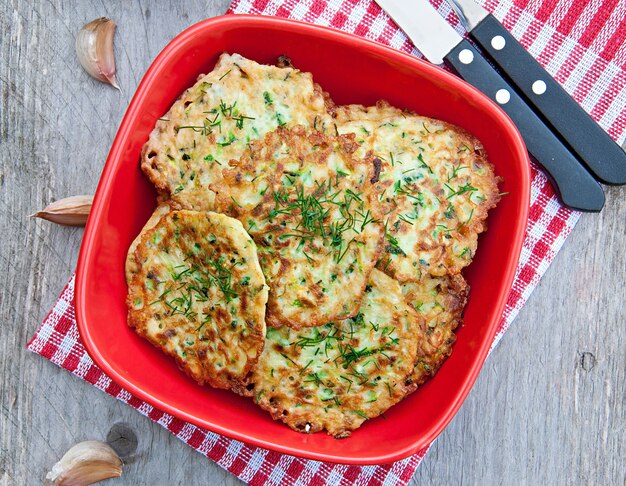 Zucchini pancakes