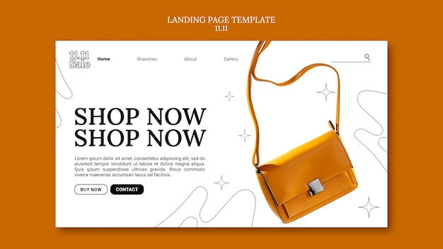 Free PSD 11.11 flash sale landing page template