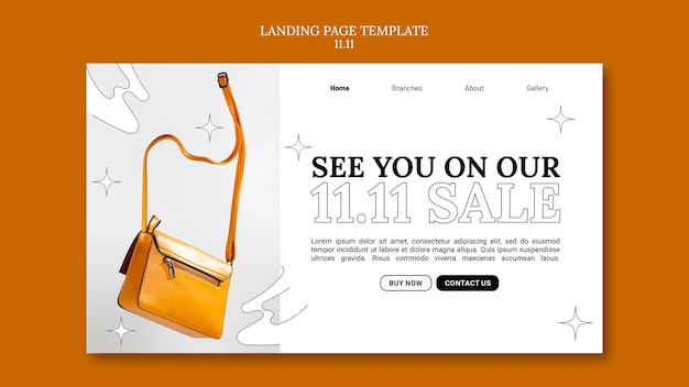 Free PSD 11.11 flash sale landing page template