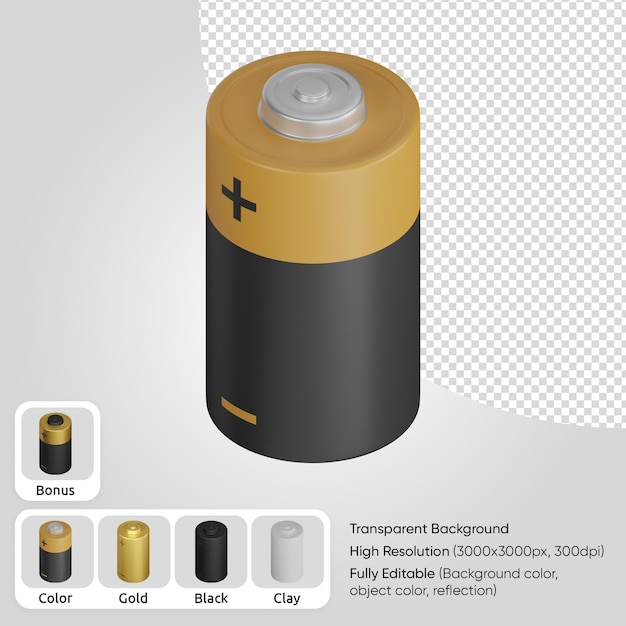 Free PSD 3d battery