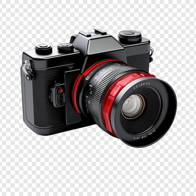 3d Camera isolated on transparent background