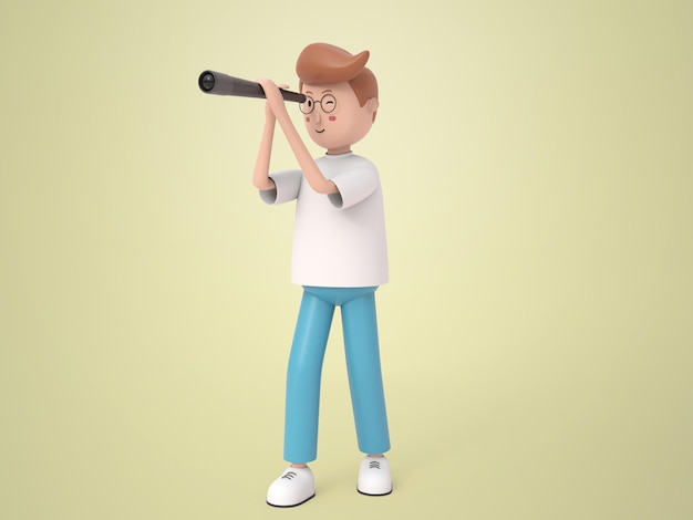 3d cartoon men illustration