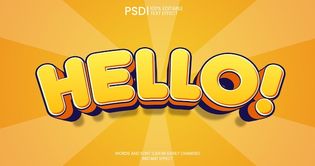 3d cartoon text effect