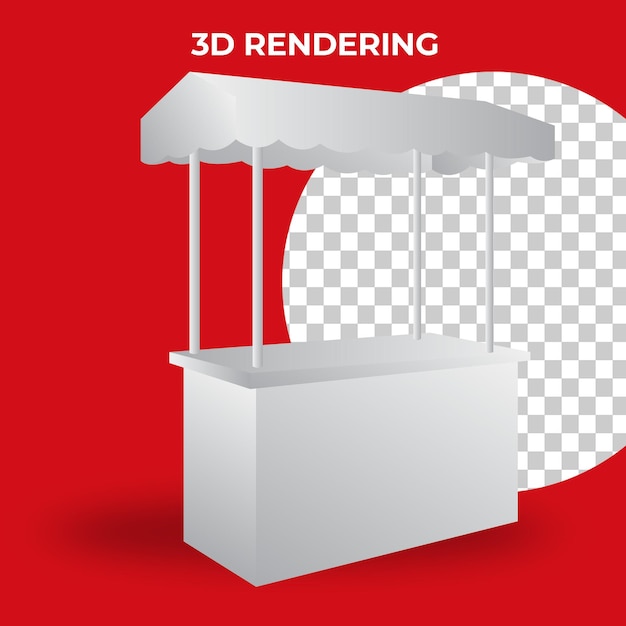 3d counter stand booth event