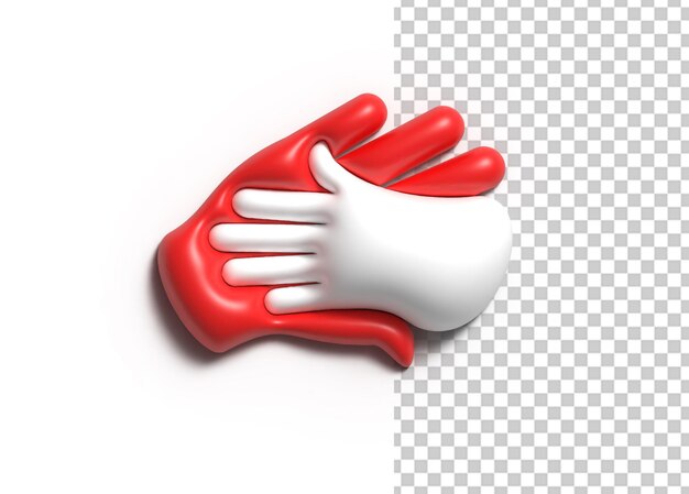 3D Deal Hand Shake Design Element Transparent Psd File