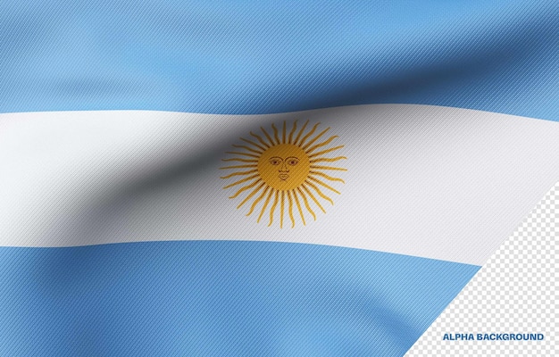 Free PSD 3d flag of argentina