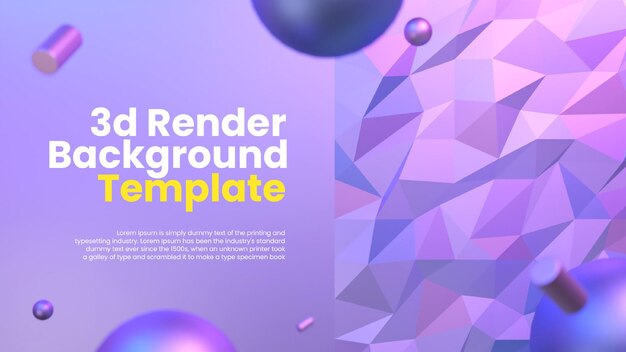 3D Geometric Abstract Background