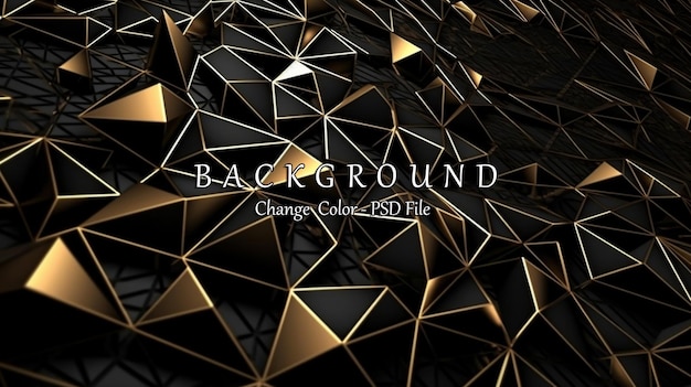 Free PSD 3d geometric shape as background maximum ai generated image