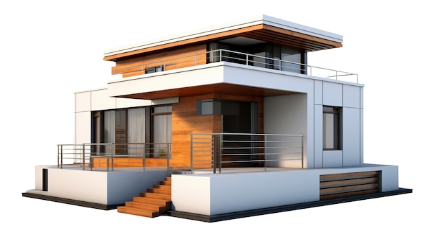 Free PSD 3d house and property illustration