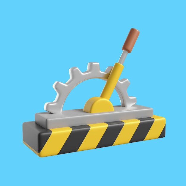 Free PSD 3d icon for construction field